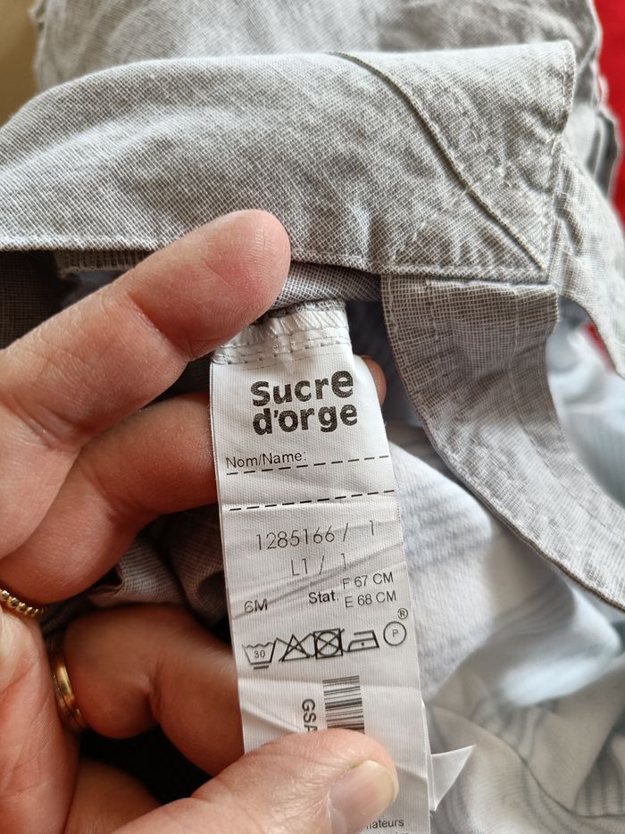 Ensemble gris salopette et t shirt blanc - photo numéro 3