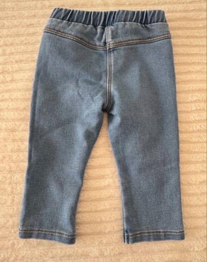 Jegging type jean - fille - toutes saisons - Kiabi - 9 mois - comme neuf - photo numéro 3
