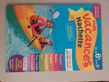 Cahier de vacances de la 6e vers la 5e (A34)