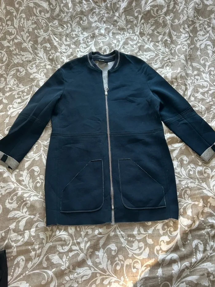Veste one step bleu marine gris taille 36