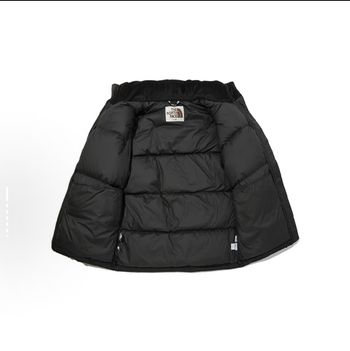 Veste à capuche chaude et rembourrée THE NORTH FACE, couleur unie, logo