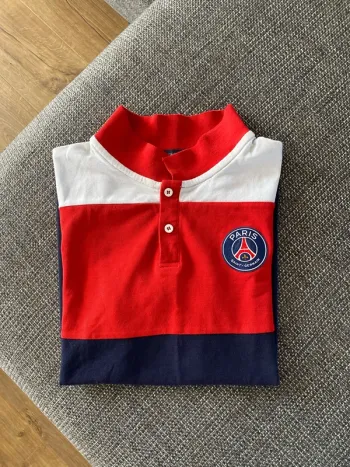 Polo PSG Authentique Marine Rouge Blanc Taille S – Parfait État
