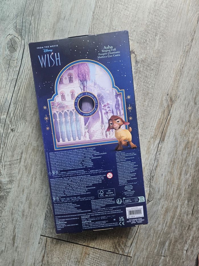 Poupee barbie disney asha de wish disneyland paris - disney store - photo numéro 2
