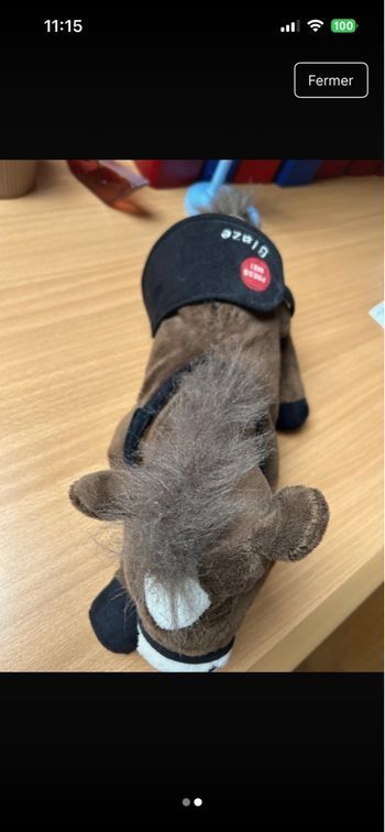 Peluche cheval  prix négociable réduction à hauteur de 60% 
