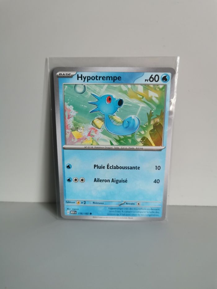 Carte Pokémon Hypotrempe 116/165 - photo numéro 3