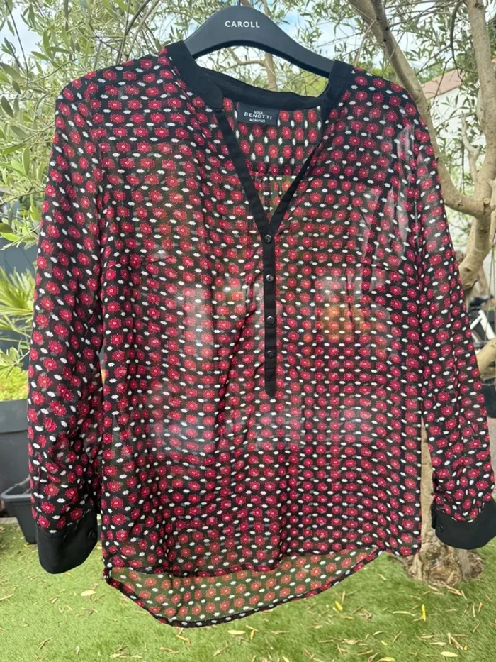 Chemise italienne Gina Benotti légère et transparente taille L 40 - photo numéro 2