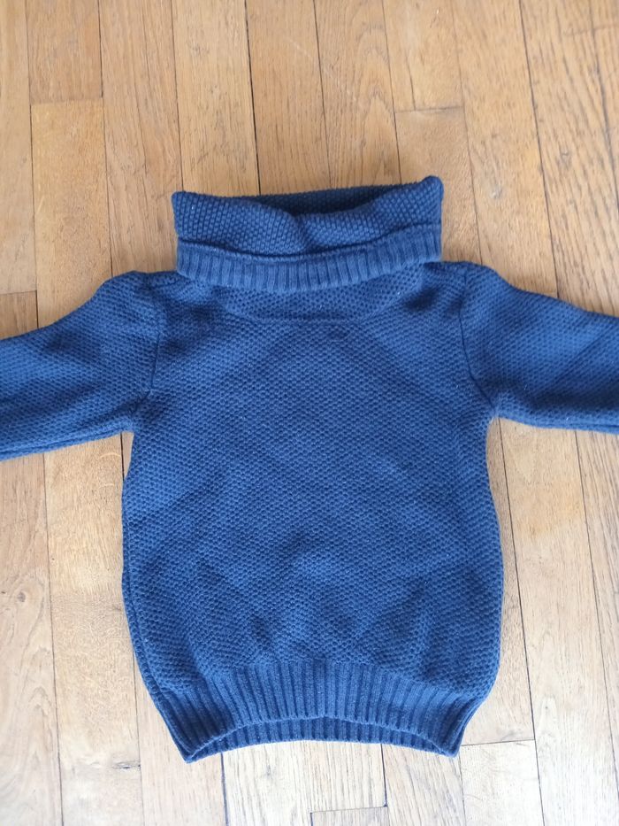 Pull garçon col roulé contient laine Okaïdi 4 ans - photo numéro 4