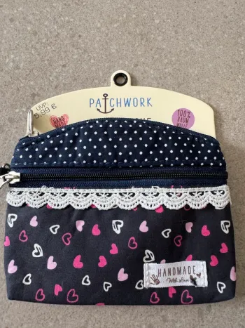 Petite pochette Handmade, multicolore, neuve 14*11cm