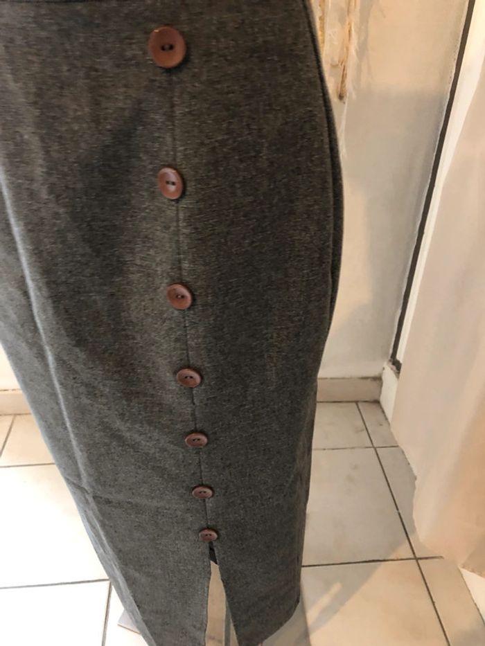 Jupe longue grise - photo numéro 2