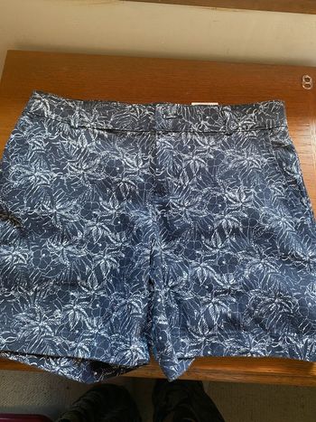 Short bleu imprimé camaïeu 38