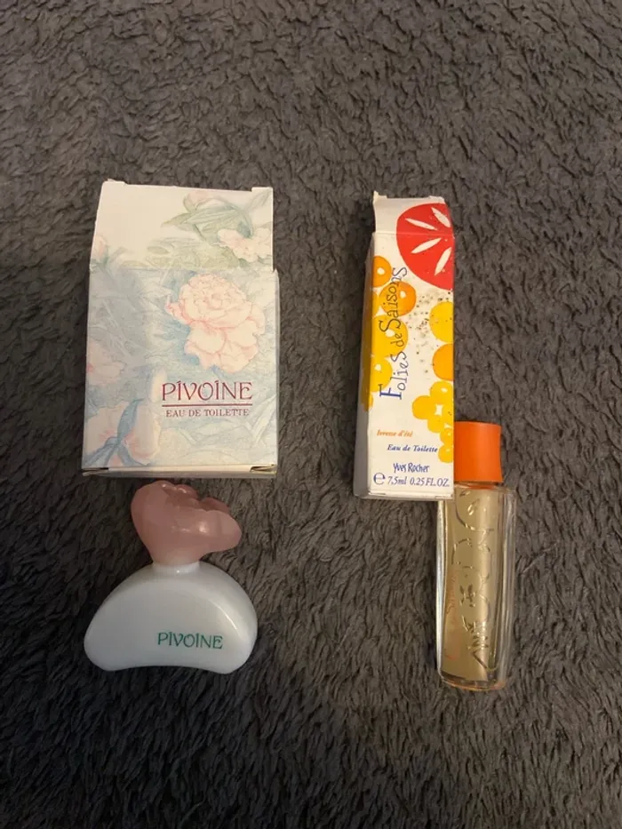 Lot de deux miniatures parfum Yves Rocher