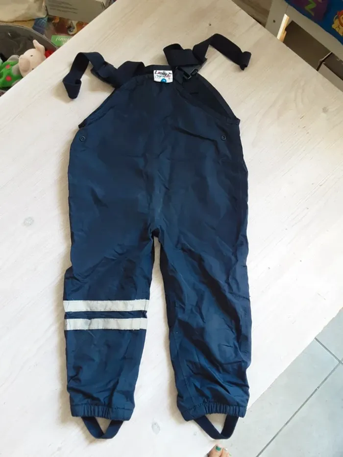 Pantalon pluie légèrement doublé en coton T. 98 cm