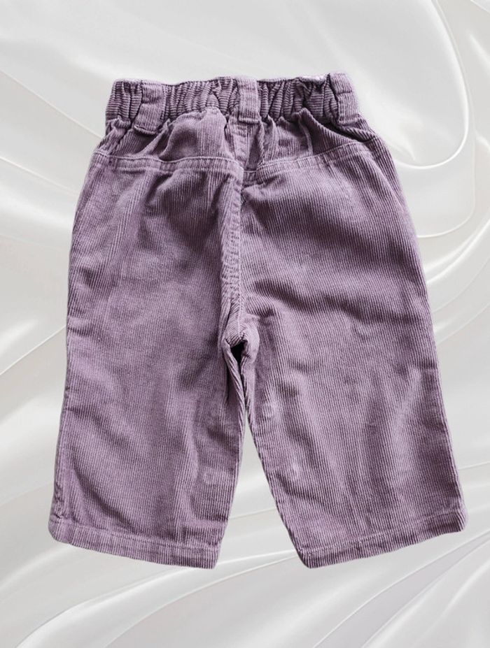 Pantalon violet fille 6 mois - photo numéro 2