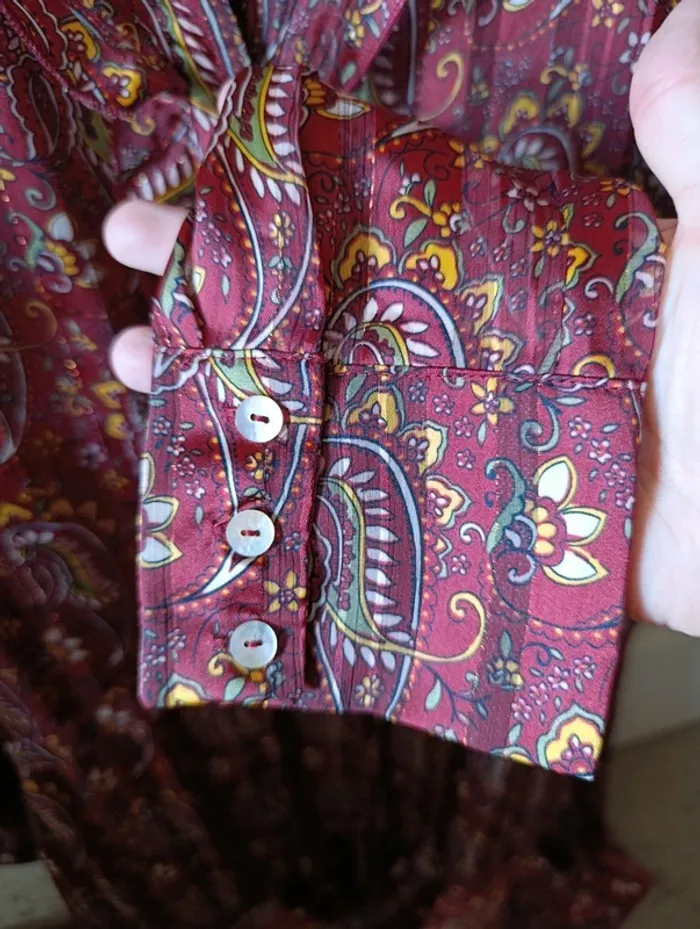 Neuve Robe manches longues couleur automne Esqualo taille 38 - photo numéro 4