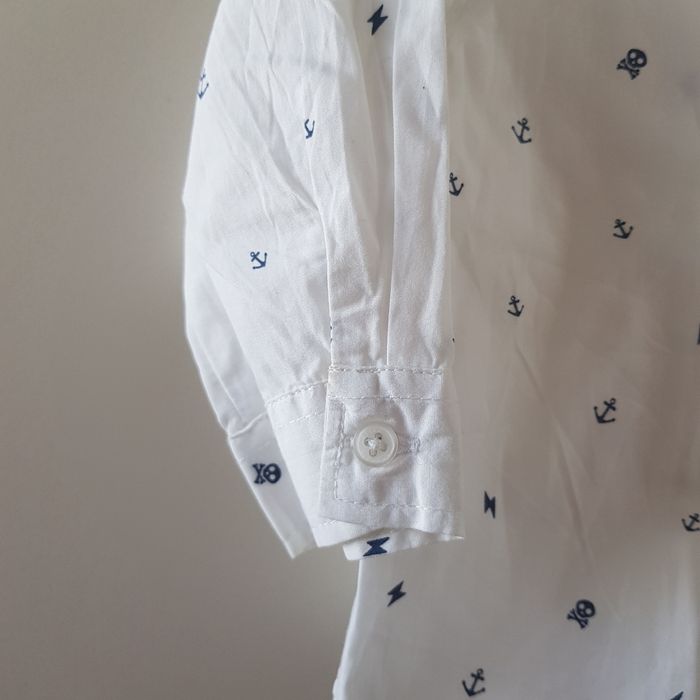 Chemise blanche à motif ancre - photo numéro 4