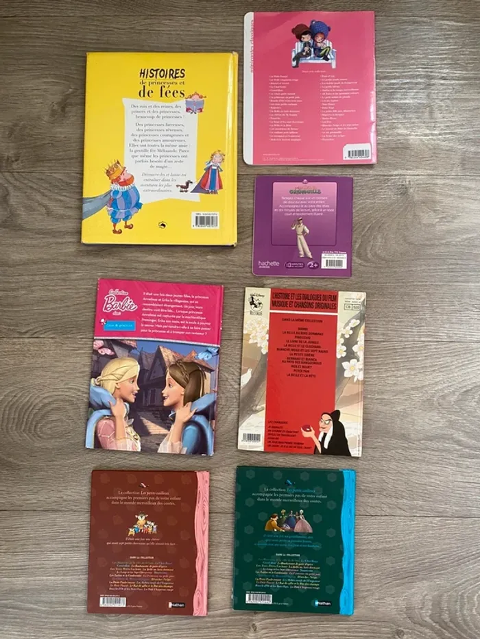 Enfants livres filles barbie reine princesse fée cendrillon blanche-neige disney - photo numéro 2