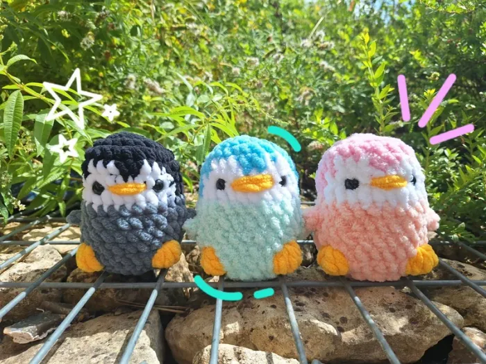 Pingouin en crochet peluche en crochet