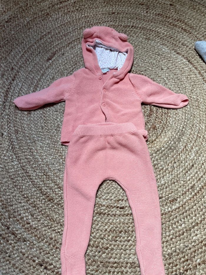 Ensemble en maille bébé fille