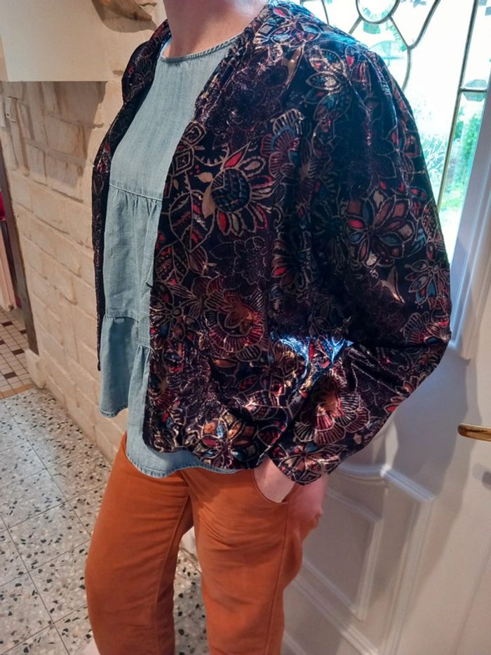 🚪veste viscose vintage T40 - photo numéro 4