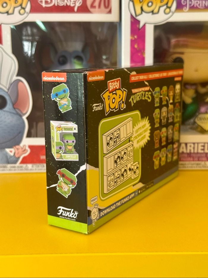 Funko Bitty Pop! 4 Pack - Nickelodeon Teenage Mutant Ninja Turtles - Leonardo, Michelangelo, April O’Neil & Bitty Pop! Mystery - photo numéro 2