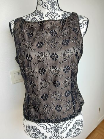 Top dentelle noir maison 123 T.40