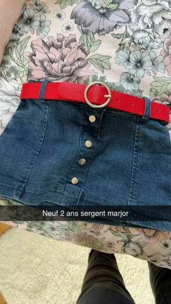 Jupe sergent major 2 ans neuf