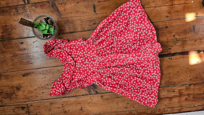 Robe Kiabi Rouge Fleurie 5 ans