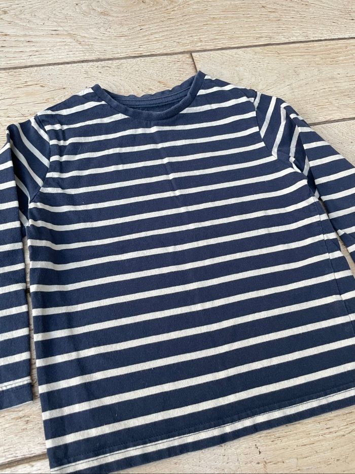 Teeshirt manches longues rayures 5 ans - photo numéro 2