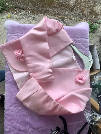 Veste cérémonie mariage rose taille 10 ans