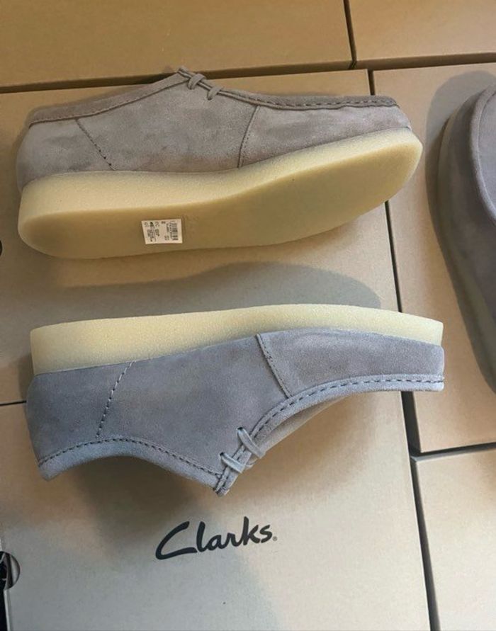 Clarks Derbys en nubuck Wallabee Evo - Gris clair - photo numéro 2