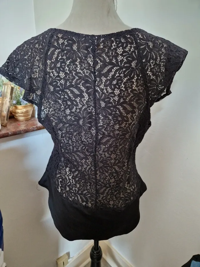 Body bodies en dentelle noir h&m taille 48 - photo numéro 2