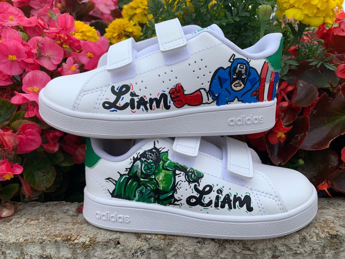 Basket Customisées Captain America et Hulk