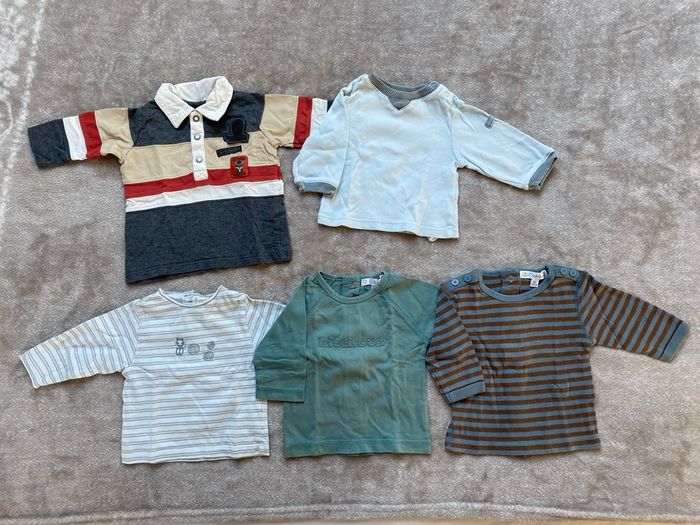 Lot de 5 t-shirts Taille 3 mois