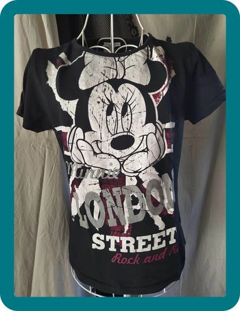 T shirt noir Disney Minnie