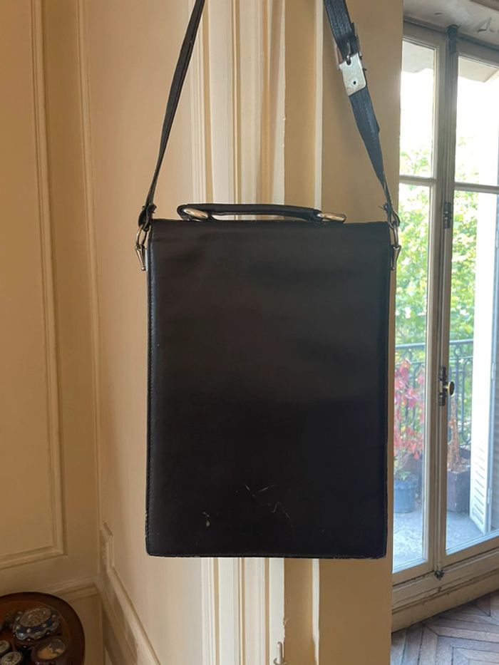 Superbe Sacoche Vintage en cuir marron - photo numéro 2
