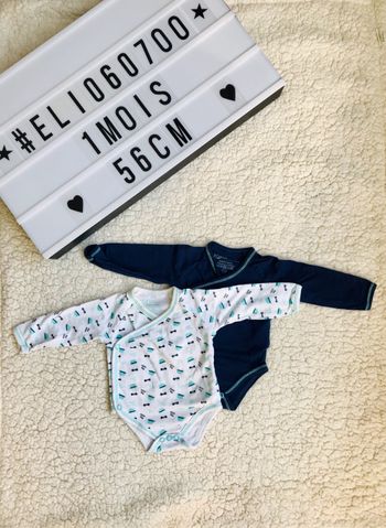 Lot de 2 body - 1 mois