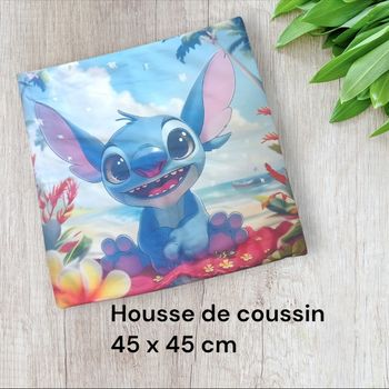 Housse de coussin stitch disney