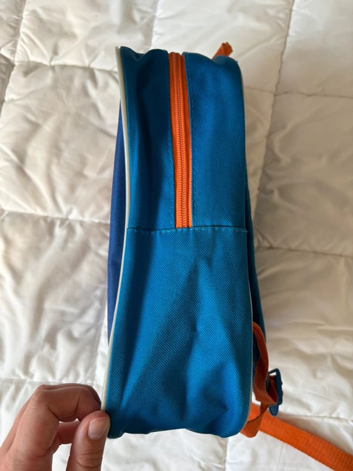Sac à dos bleu Minion à fermeture orange bon état💙 - photo numéro 4