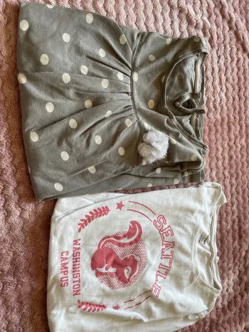 2 t-shirt manches longues