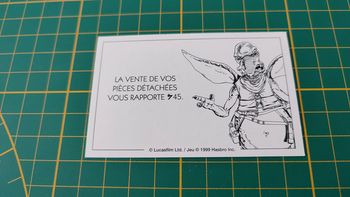 Carte Jedi La vente de vos pièces détachées pièce jeu de société Monopoly Star Wars épisode 1 #A81