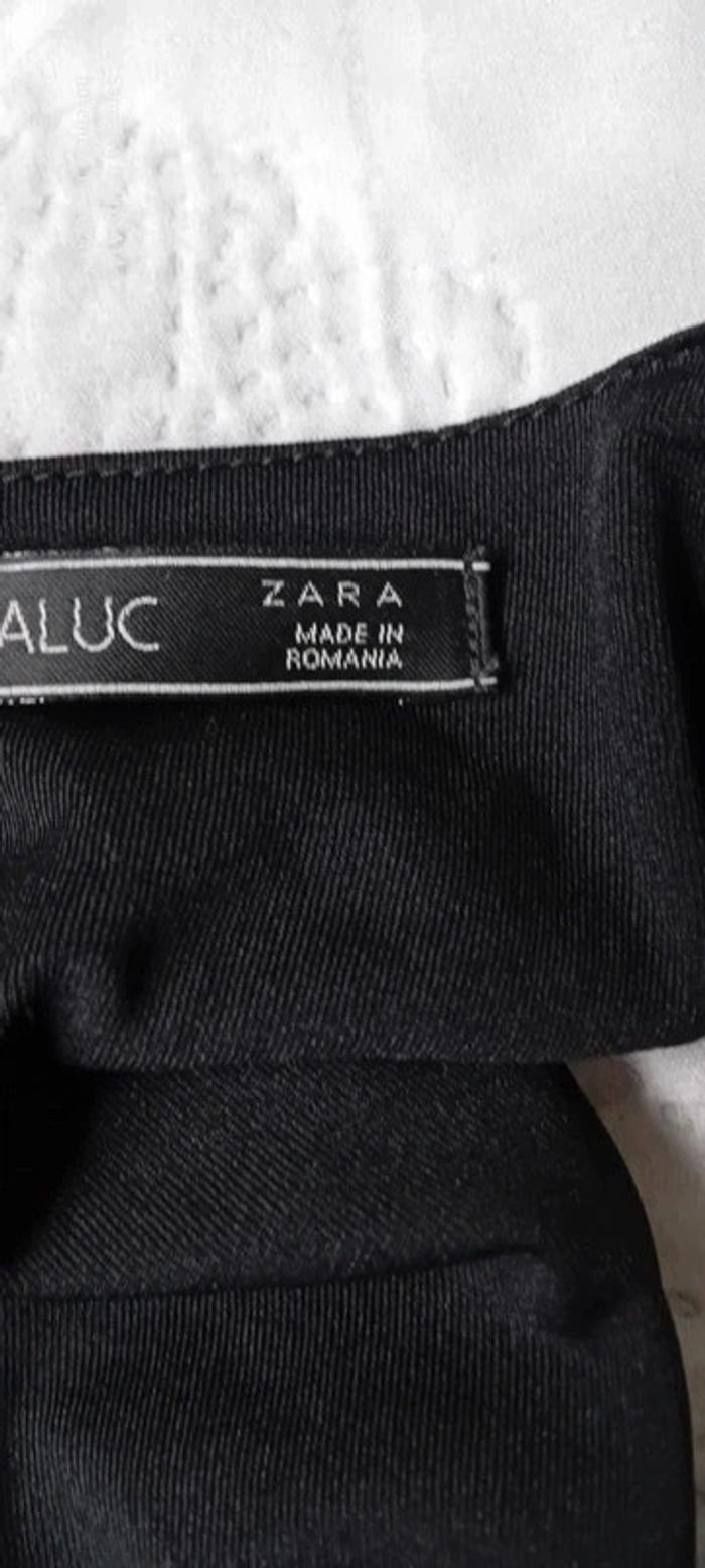 Robe chic noire dos ouvert bande élastique femme S Trafaluc Zara - photo numéro 18