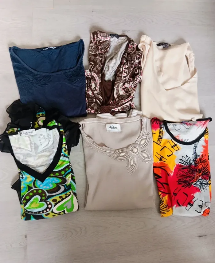 Lot de 6 hauts été Taille 46