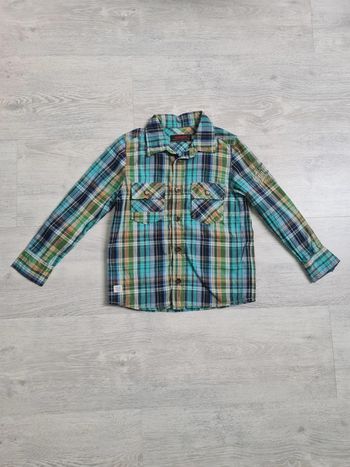 Chemise bleue à carreaux Catimini 6 ans