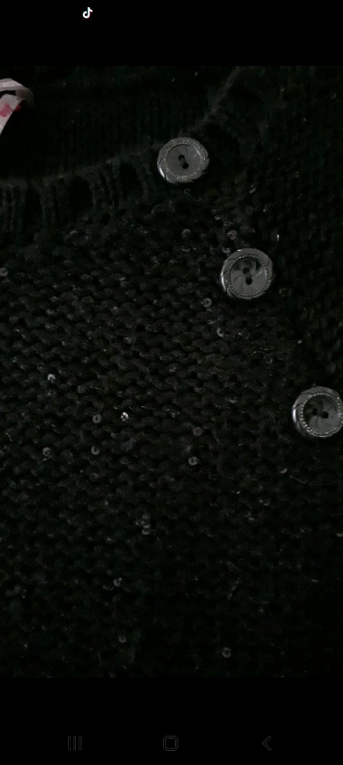 Robe 👗 en laine noir pailleté - photo numéro 2