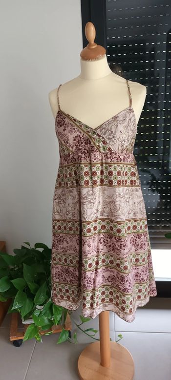 Robe à bretelles imprimé floral