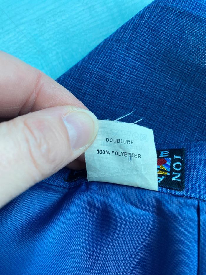 Tailleur jupe bleu taille 42 - photo numéro 9