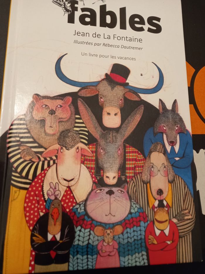 Livre éducatif enfant Fables Jean de la Fontaine