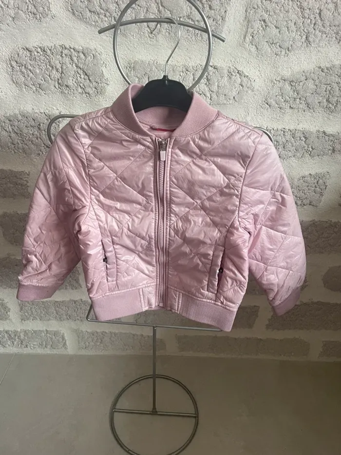 Blouson veste printemps été fille rose tissaia 6ans