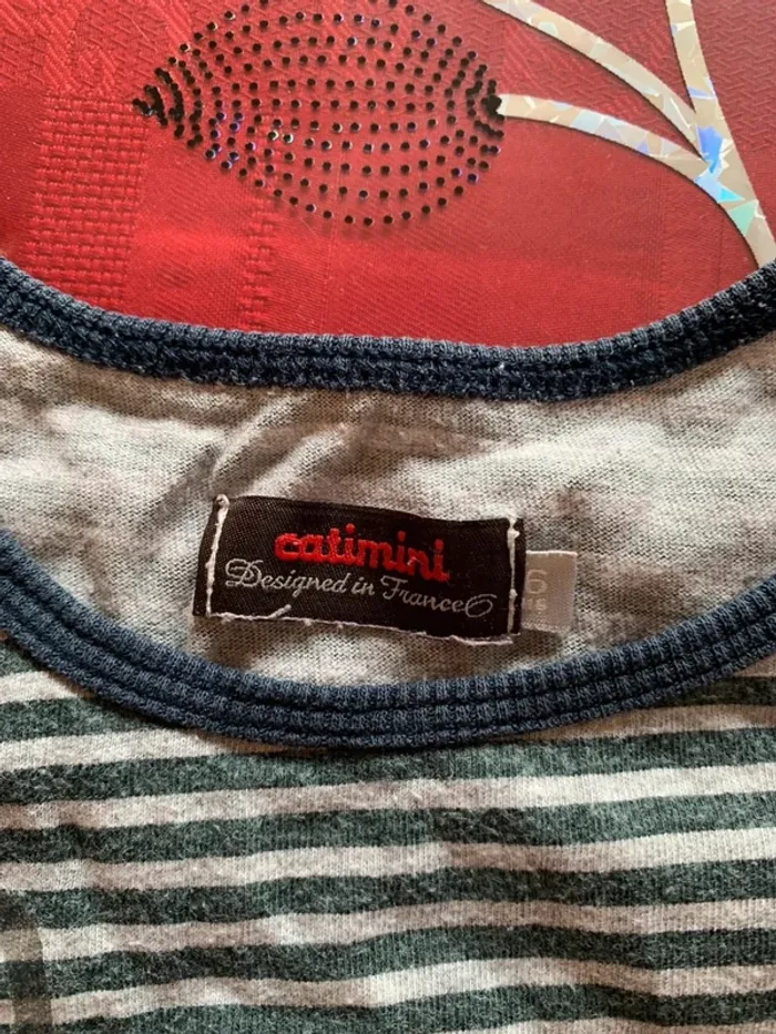 T-shirt manches longues fille 5 ans Catimini - photo numéro 3