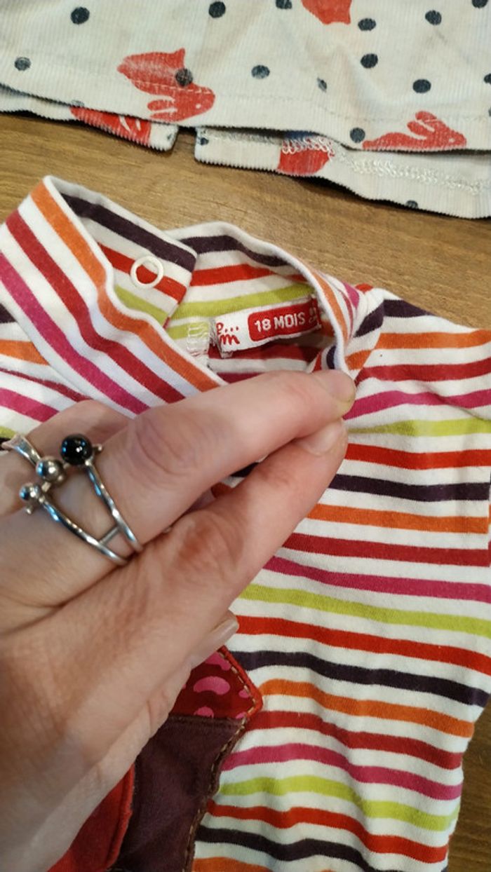 Lot de 2 hauts manches longues 6 mois - photo numéro 4